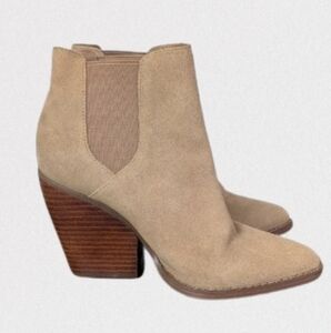 BP Women's Tan Suede Ankle Boots 8.5